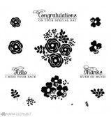 Mama Elephant WATER BLOOMS stamp set